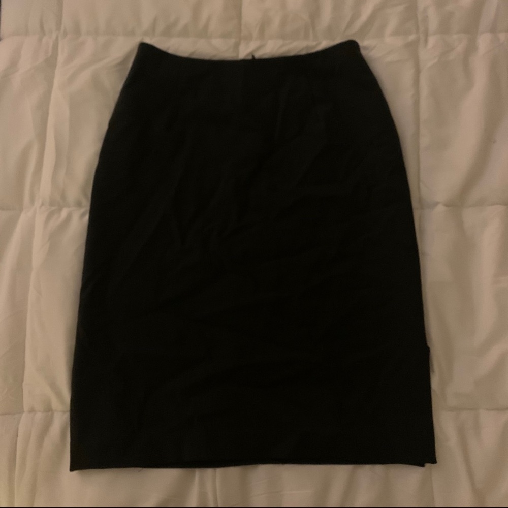 Theory Black Skirt W/ Side Cuts